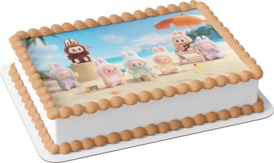 Τούρτα Labubu Summer Party Καλοκαιρινή Τρέλα