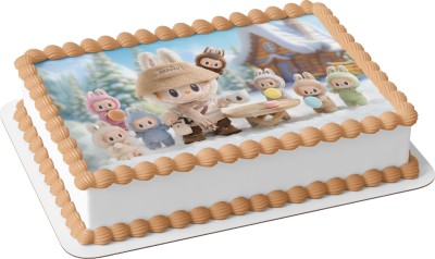 Τούρτα Labubu Winter Magic Χειμωνιάτικη Μαγεία