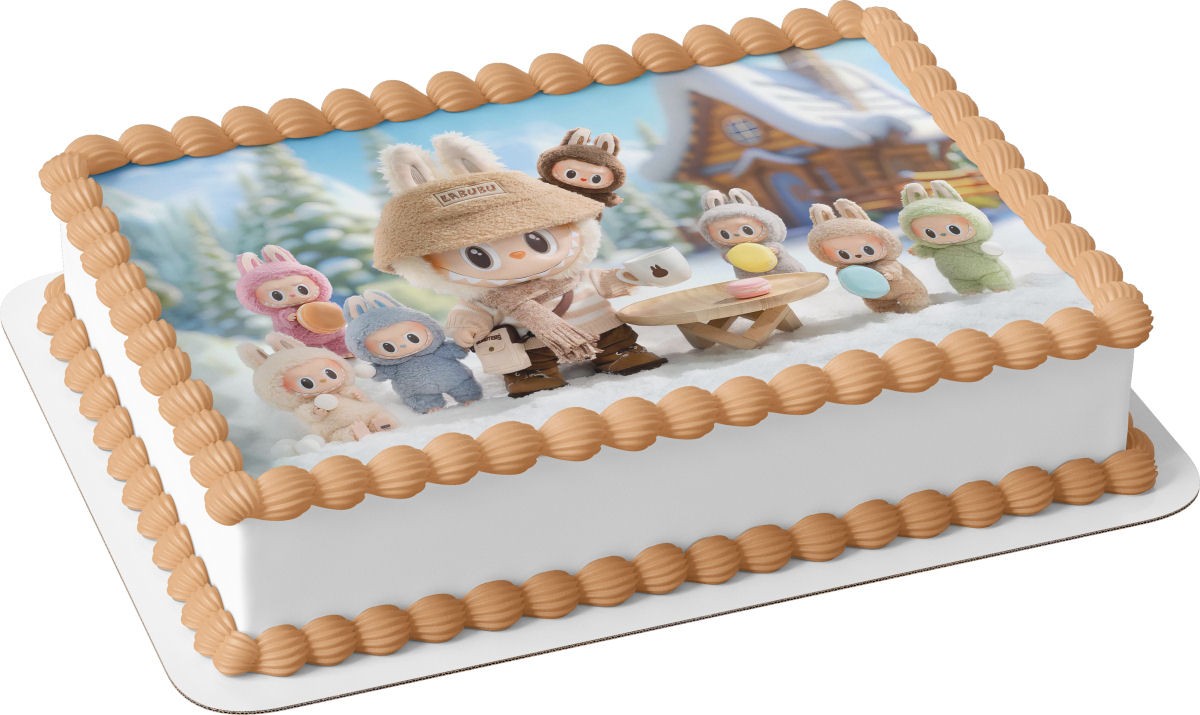 Τούρτα Labubu Winter Magic Χειμωνιάτικη Μαγεία