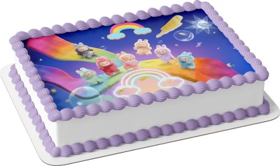 Τούρτα Labubu Rainbow Ride Πολύχρωμη Μαγεία