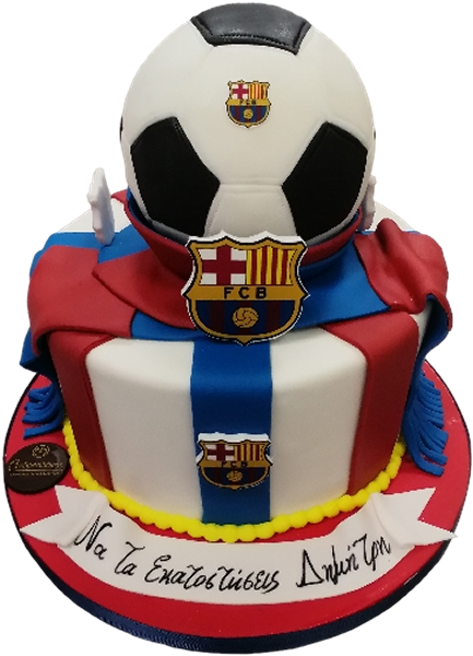 Τούρτα Barcelona Football – Θεματική τούρτα για fans της Μπαρτσελόνα
