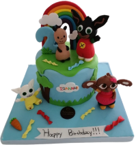 Τούρτα Bing & Φίλοι – Παιδική τούρτα με ουράνιο τόξο και χαρακτήρες
