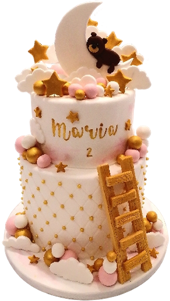 Τούρτα Dreamy Moon Bear – Ονειρική Τούρτα με Αρκουδάκι και Φεγγάρι