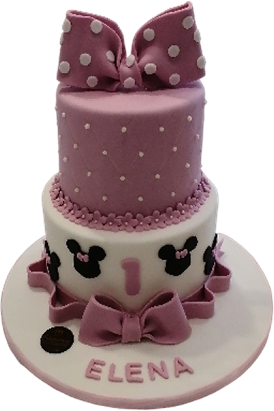 Τούρτα Minnie Ροζ – Παιδική τούρτα γενεθλίων για κορίτσια
