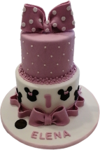 Τούρτα Minnie Ροζ – Παιδική τούρτα γενεθλίων για κορίτσια