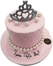 Τούρτα Princess Tiara – Ροζ τούρτα με κορώνα για μικρές πριγκίπισσες