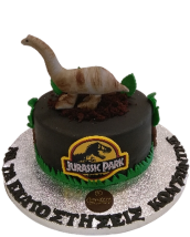 Τούρτα Jurassic Park – Παιδική τούρτα δεινοσαύρων για θεματικό πάρτι