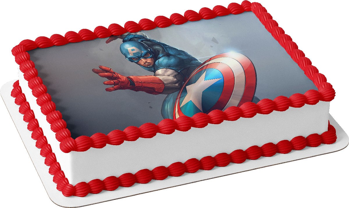 Τούρτα Captain America Ήρωας με Ασπίδα